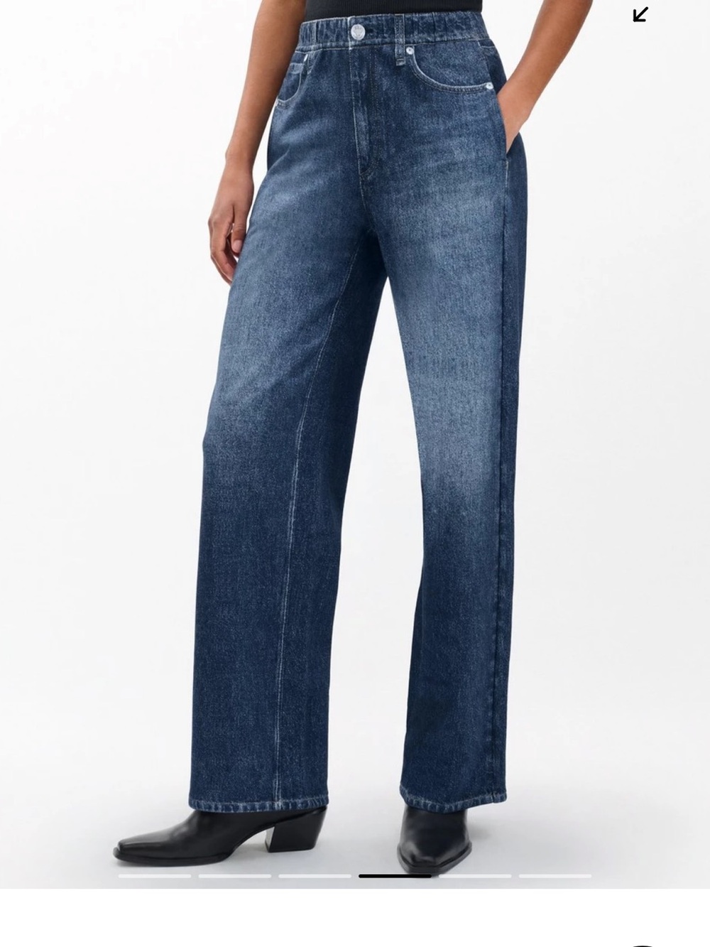 NWT Rag & Bone Miramar Terry Wide Leg Pant in Petra; XXS - Picture 4 of 7